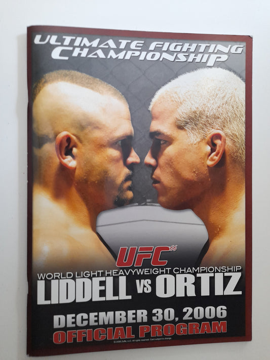 UFC 66: Chuck Liddell Vs Tito Ortiz 2 - Official Event Program (2006)