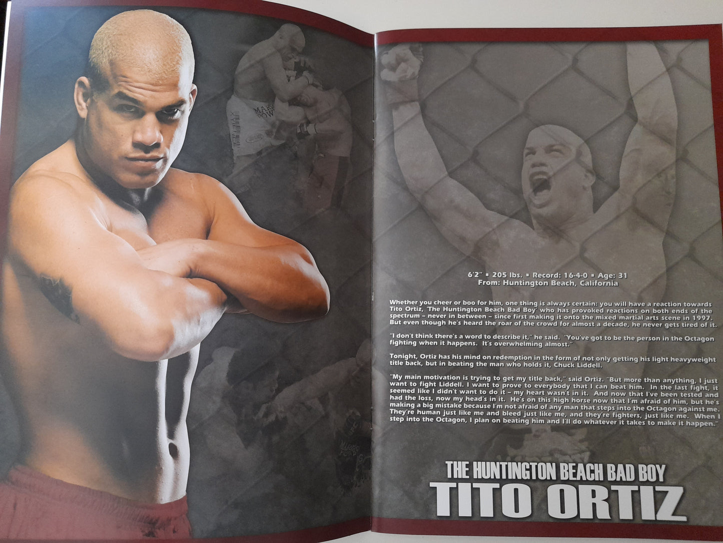 UFC 66: Chuck Liddell Vs Tito Ortiz 2 - Official Event Program (2006)