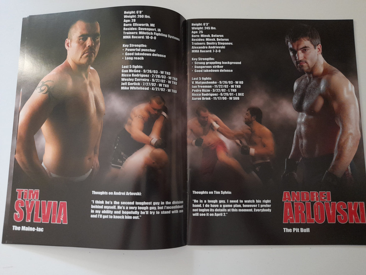 UFC 47: It's On! - Chuck Liddell Vs Tito Ortiz - Official Event Program (2004)