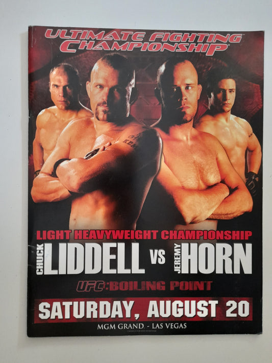 UFC 54: Boiling Point - Chuck Liddell Vs Jeremy Horn - Official Event Program (2005)