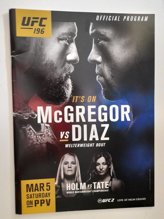 UFC 196 - McGregor Vs Diaz - Official Event Program (2016)