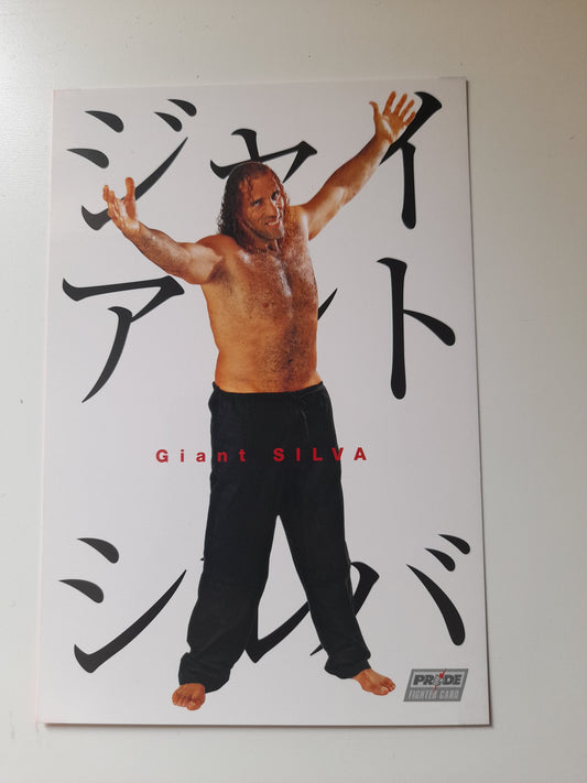 PRIDE Fighting Championship Otoko Matsuri 2004 Collectable Postcard - Giant Silva