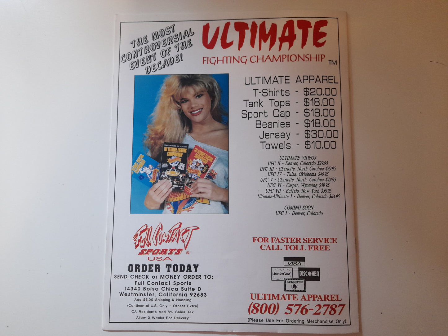 UFC 11.5: The Ultimate Ultimate 96 - Official Event Program (1996)
