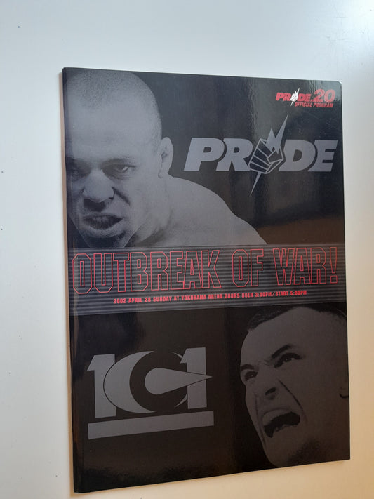 Pride FC 20 Armed & Ready - Mirko Crocop Vs Wanderlei Silva (2002) Official Event Program