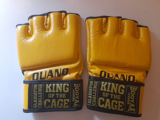 KOTC King Of The Cage Official MMA Gloves - V1 - Yellow - Size L - Ouano - (New)