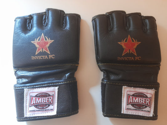Invicta FC Official MMA Gloves - V1 - Black - Size XS - Amber