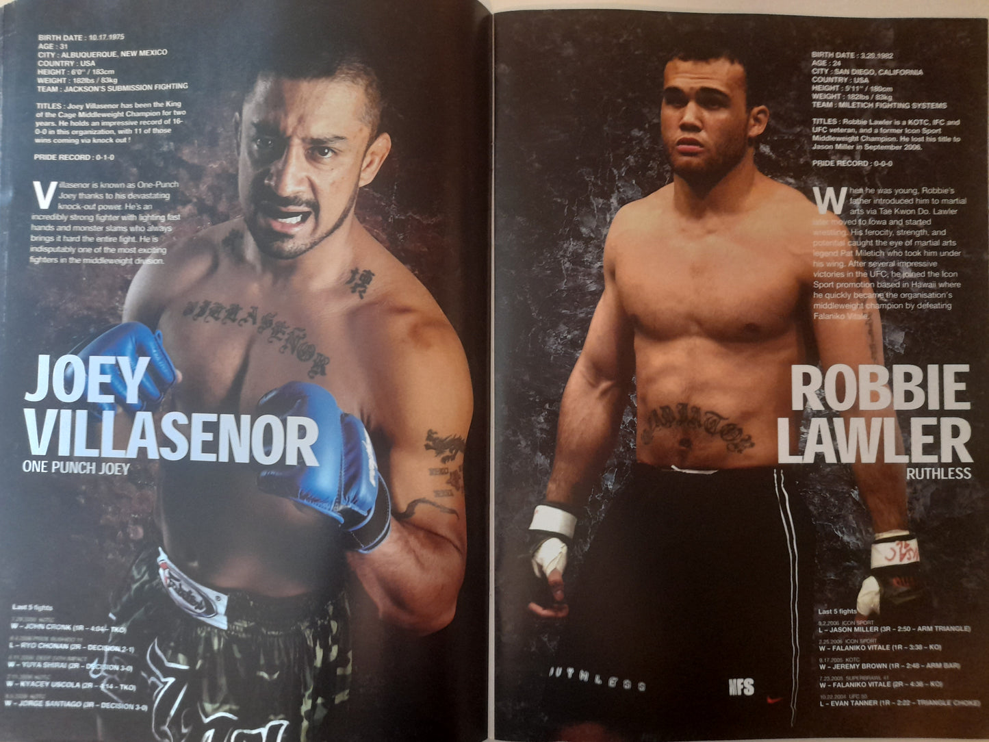 Pride FC 32 The Real Deal (USA) - Fedor Emilianenko Vs Mark Coleman (2006) - Official Event Program