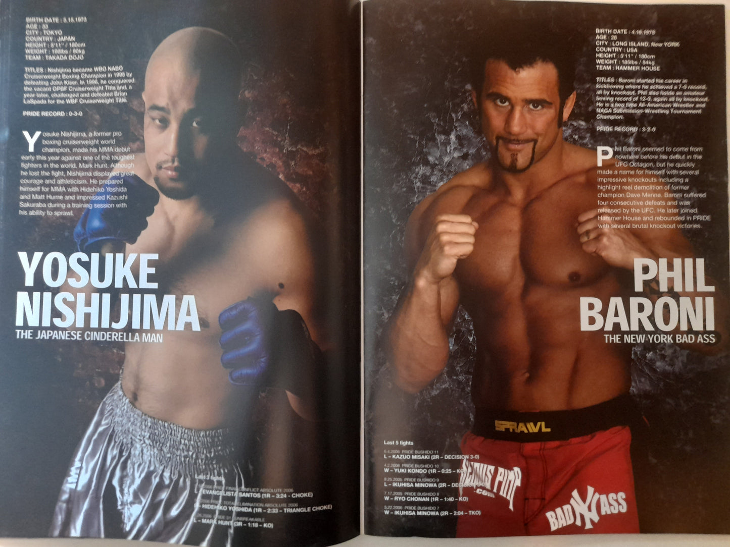 Pride FC 32 The Real Deal (USA) - Fedor Emilianenko Vs Mark Coleman (2006) - Official Event Program