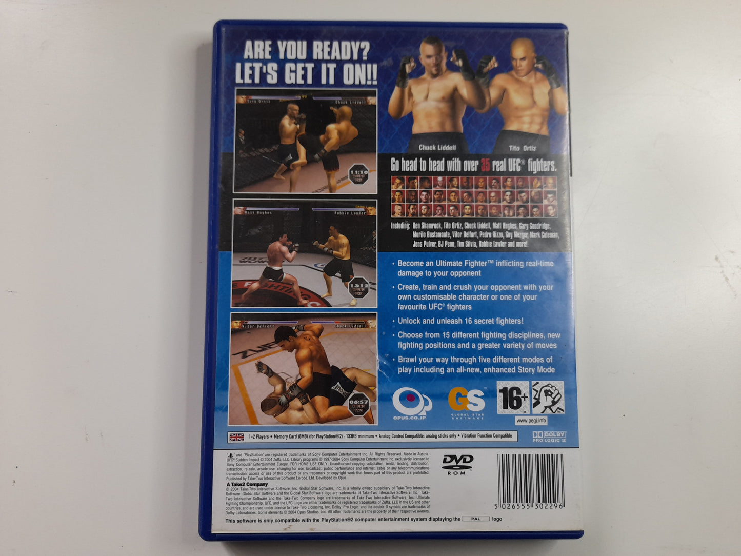 UFC: Sudden Impact - Sony Playstation 2 / PS2 Game (2004)