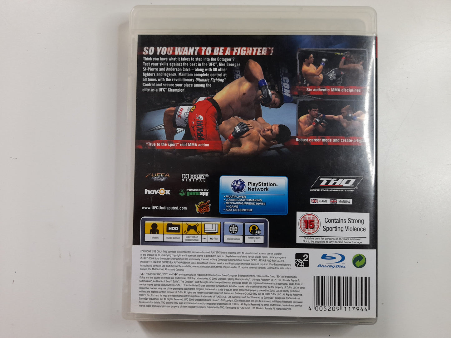 UFC: Undisputed 2009 - Sony Playstation 3 / PS3 Game (2009)