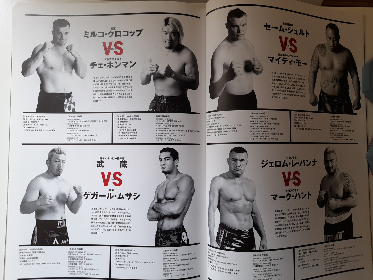 FEG Presents: Dynamite!! 2008 - K-1 Vs MMA - Official Event Program