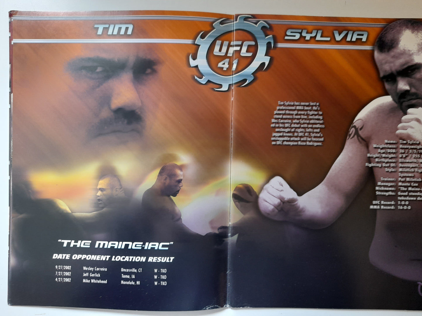 UFC 41: Onslaught - Tim Sylvia Vs Ricco Rodriguez - Official Event Program (2003)