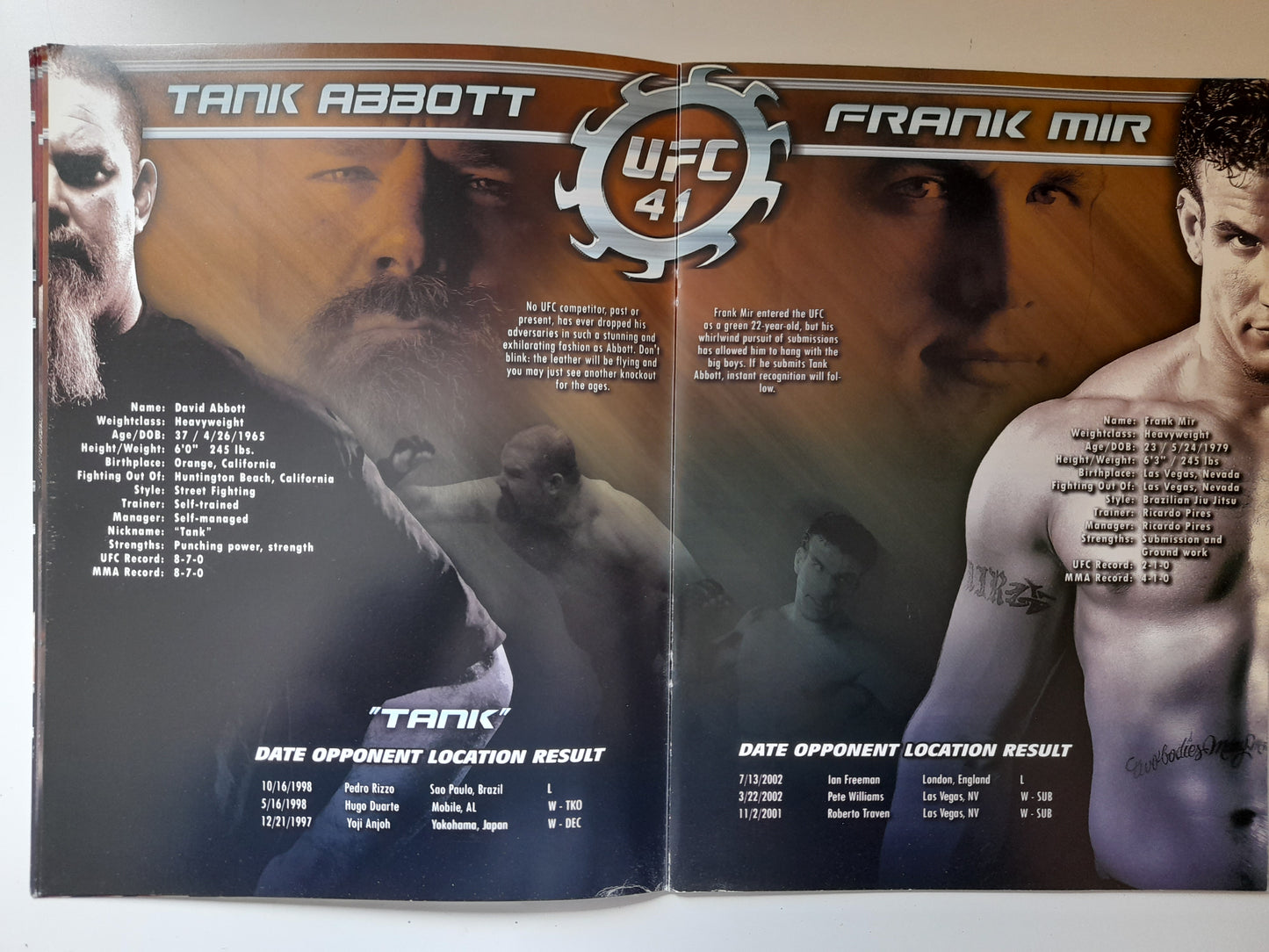 UFC 41: Onslaught - Tim Sylvia Vs Ricco Rodriguez - Official Event Program (2003)