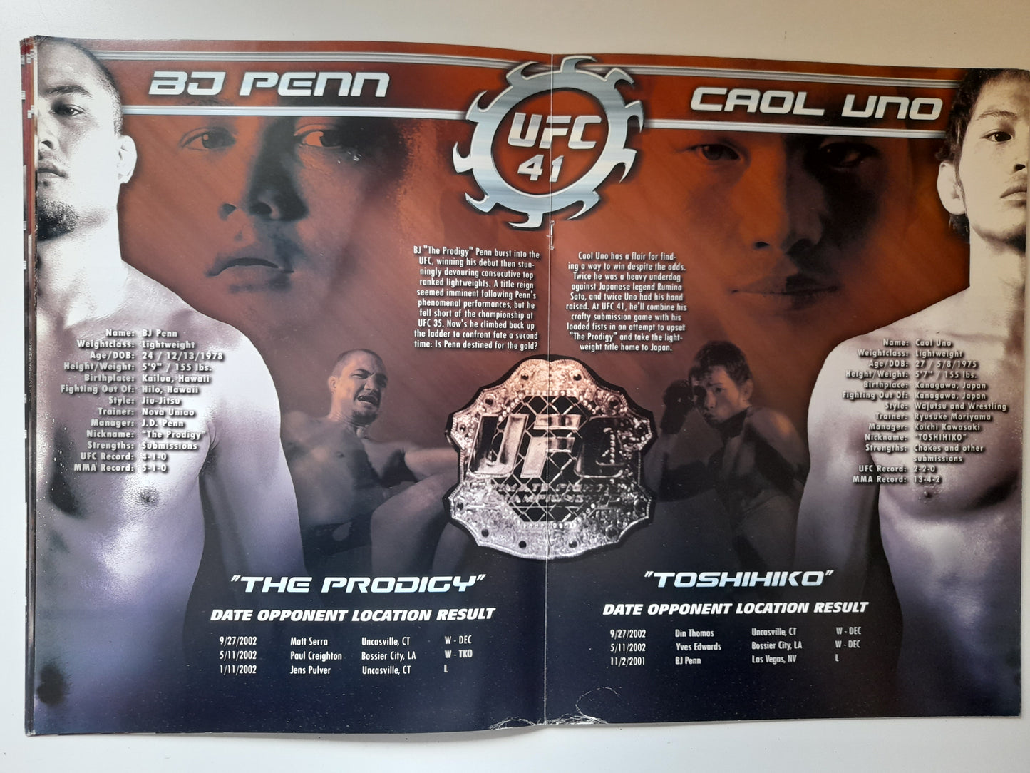 UFC 41: Onslaught - Tim Sylvia Vs Ricco Rodriguez - Official Event Program (2003)