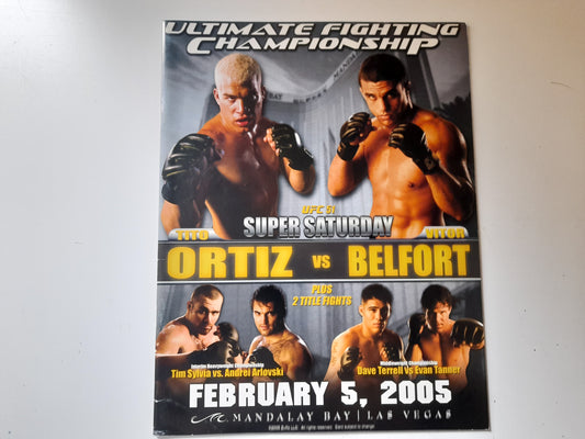 UFC 51: Super Saturday - Ortiz Vs Belfort - Official Event Program (2005)