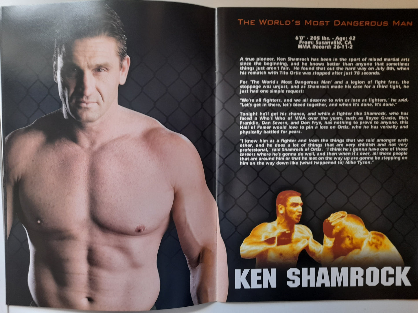 UFC Fight Night 6.5: The Final Chapter - Tito Ortiz Vs Ken Shamrock 3 - Official Event Program (2006)
