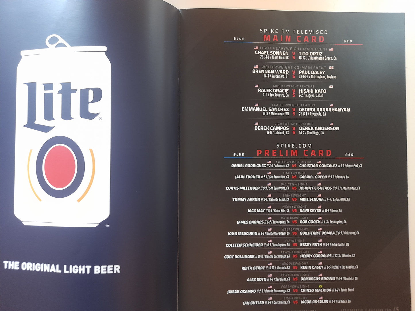 Bellator 170 - Tito Ortiz Vs Chael Sonnen - Official Event Program (2016)