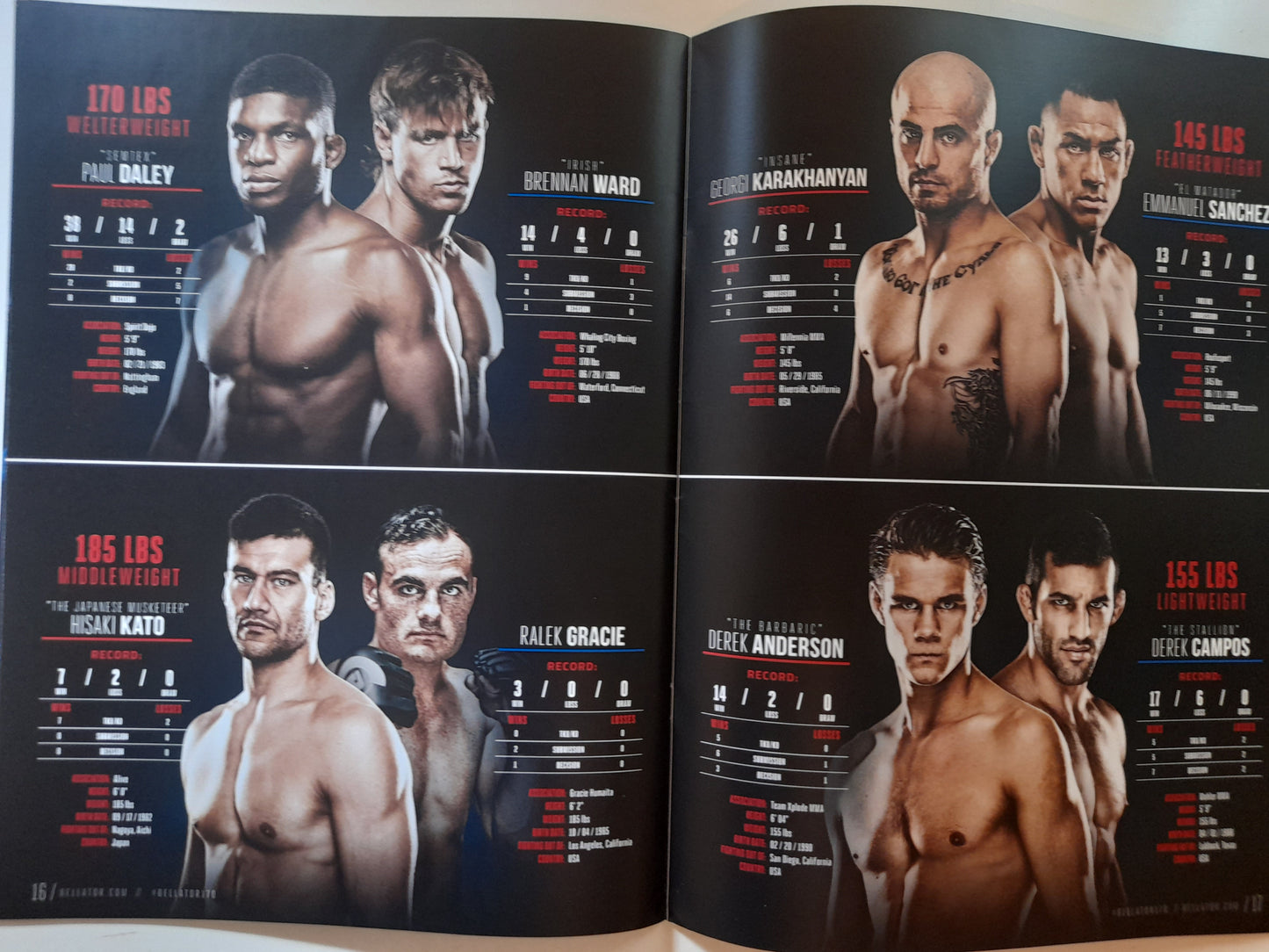Bellator 170 - Tito Ortiz Vs Chael Sonnen - Official Event Program (2016)