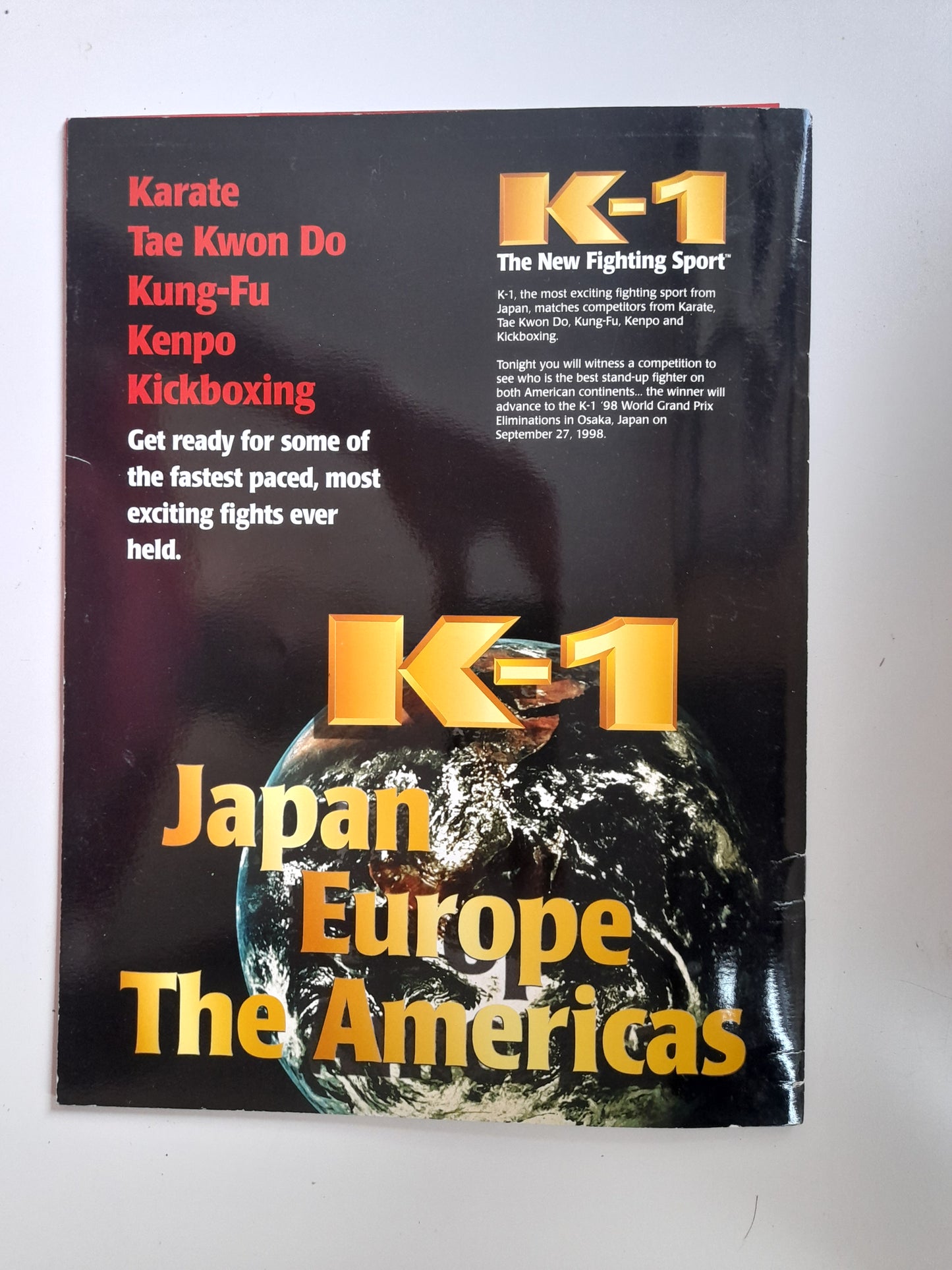 K-1 Kickboxing USA Grand Prix 1998 - Official Event Program (1998)