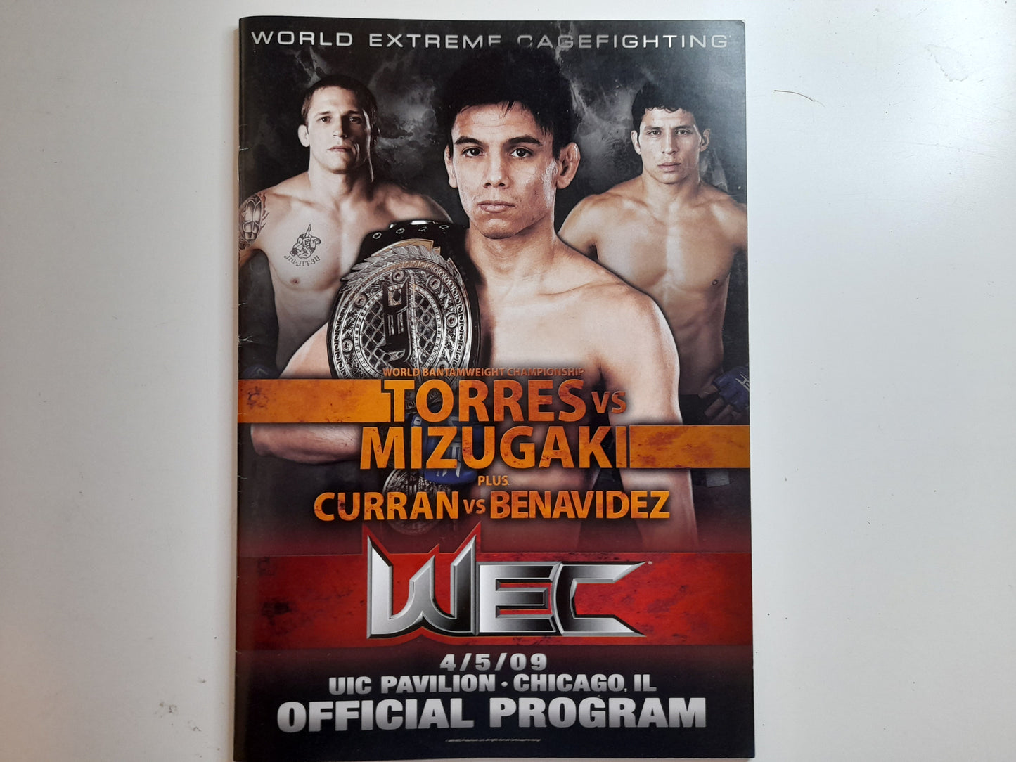 WEC 40 - Torres Vs Mizugaki - Official Event Program (2009)