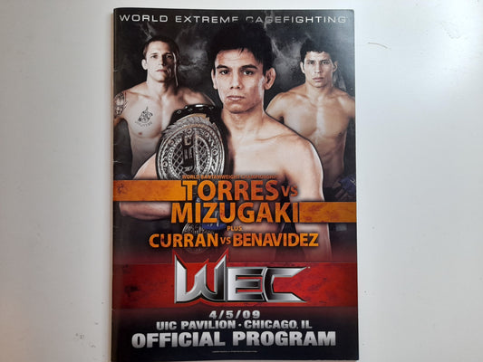 WEC 40 - Torres Vs Mizugaki - Official Event Program (2009)