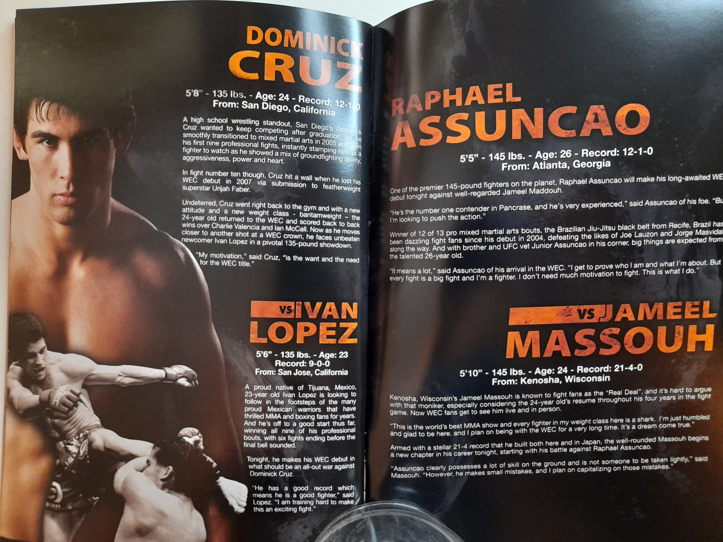 WEC 40 - Torres Vs Mizugaki - Official Event Program (2009)