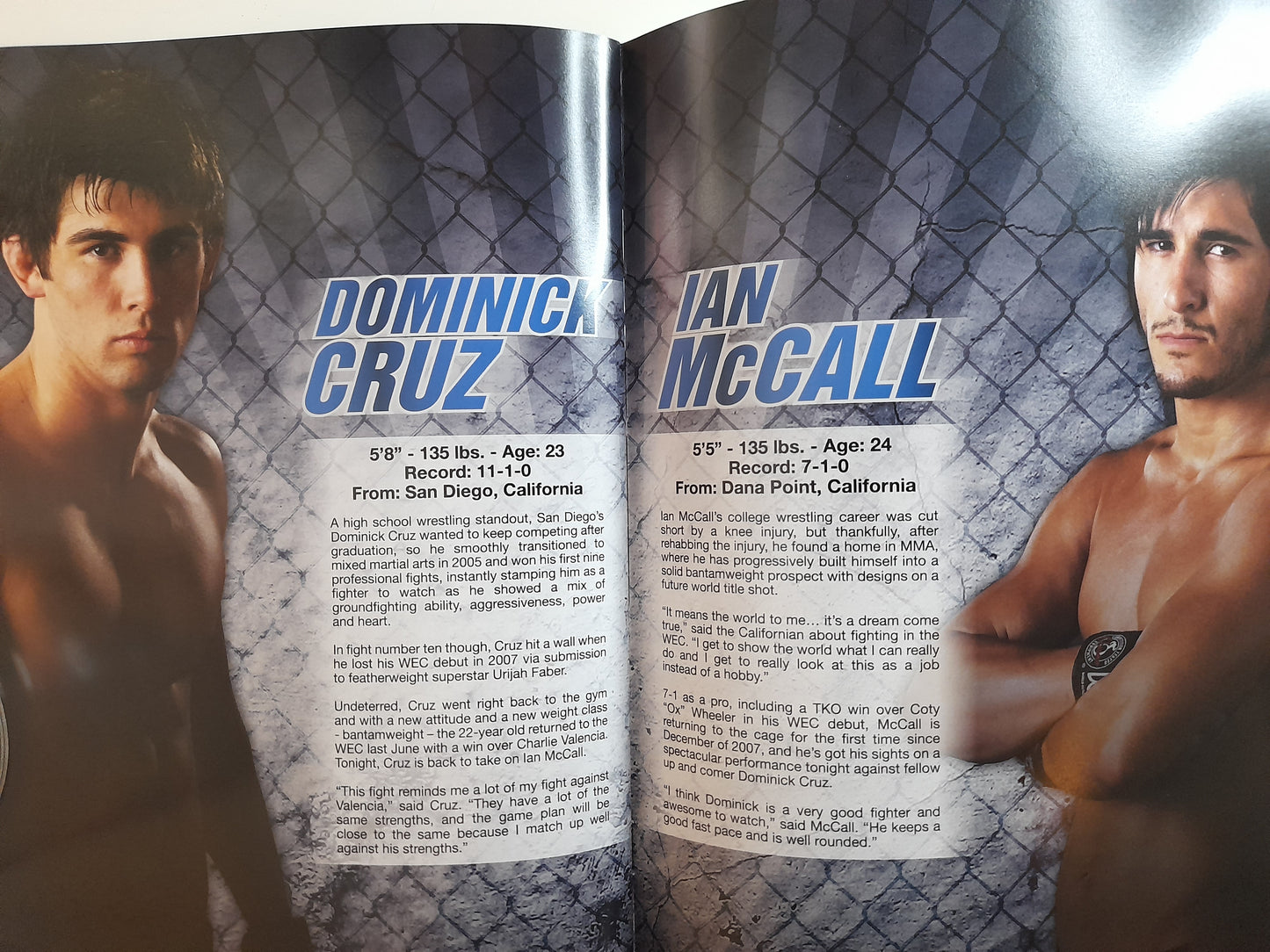 WEC 38 - Varner Vs Cerrone - Official Event Program (2009)