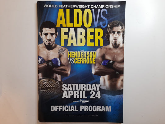 WEC 48 - Aldo Vs Faber - Official Event Program (2010)
