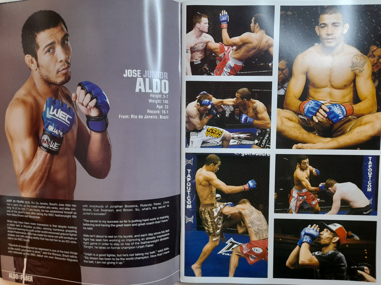 WEC 48 - Aldo Vs Faber - Official Event Program (2010)