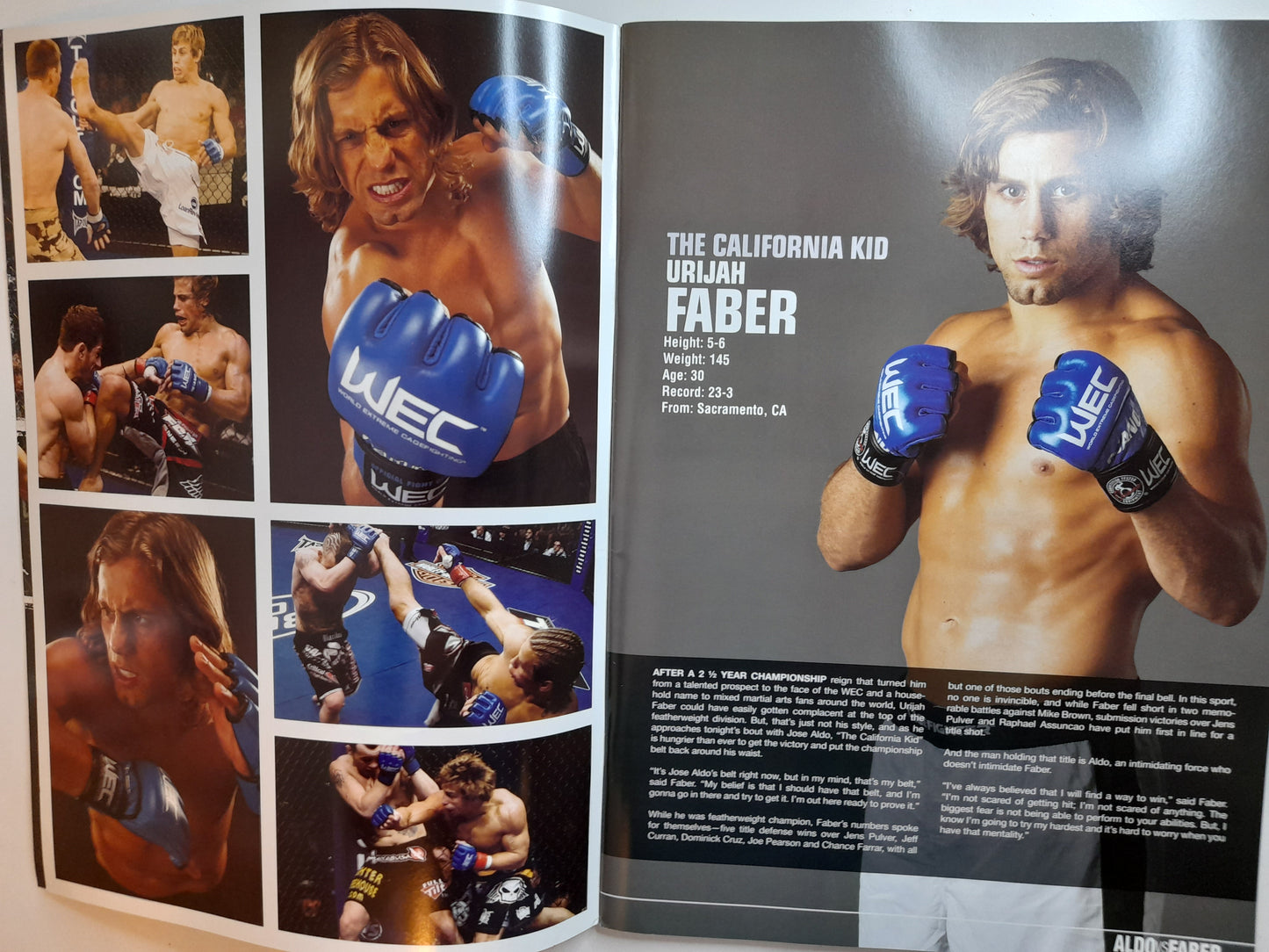 WEC 48 - Aldo Vs Faber - Official Event Program (2010)