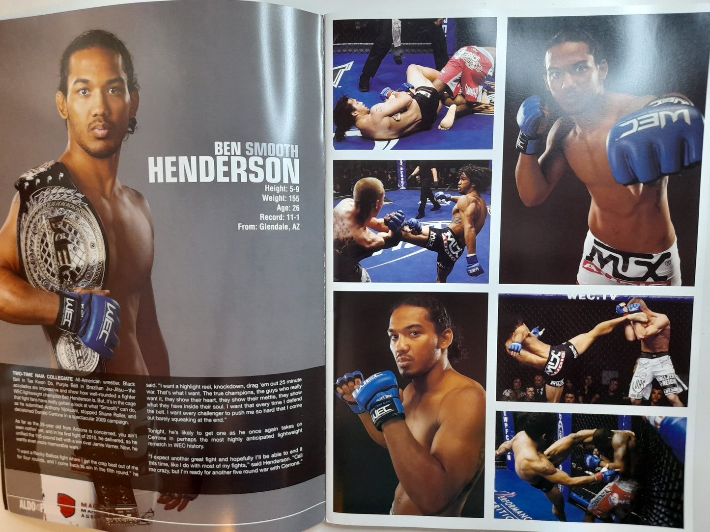 WEC 48 - Aldo Vs Faber - Official Event Program (2010)