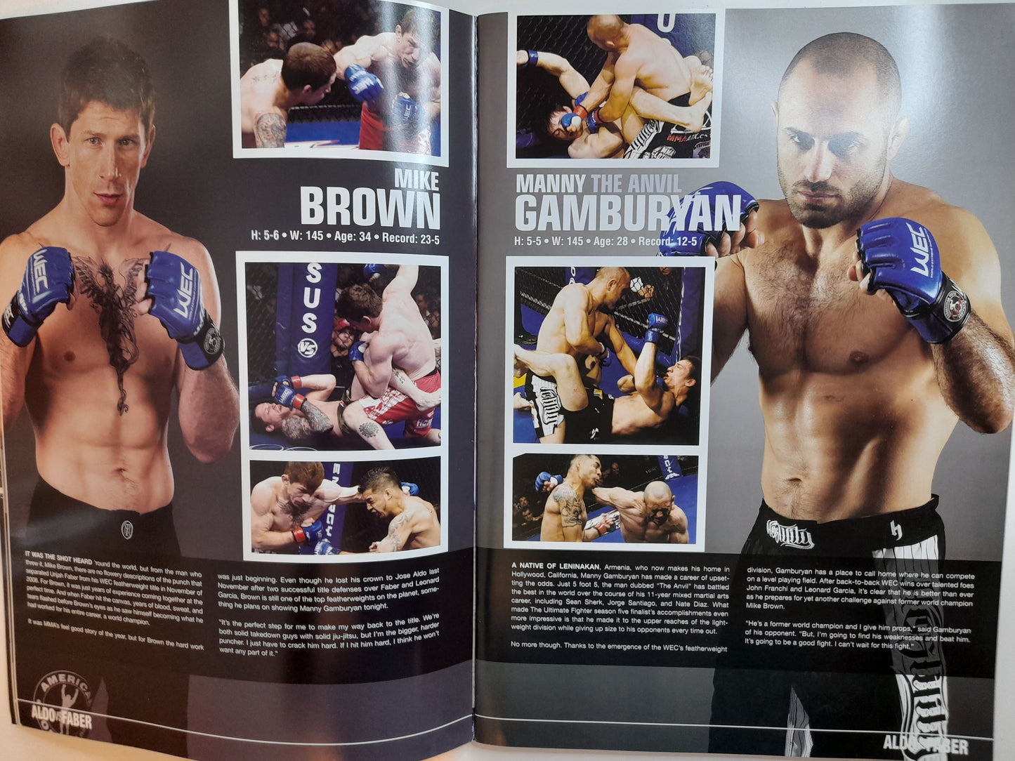 WEC 48 - Aldo Vs Faber - Official Event Program (2010)