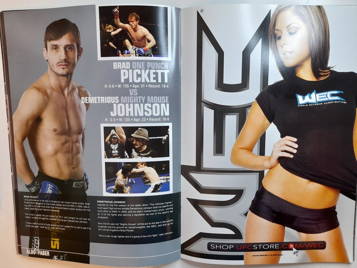 WEC 48 - Aldo Vs Faber - Official Event Program (2010)