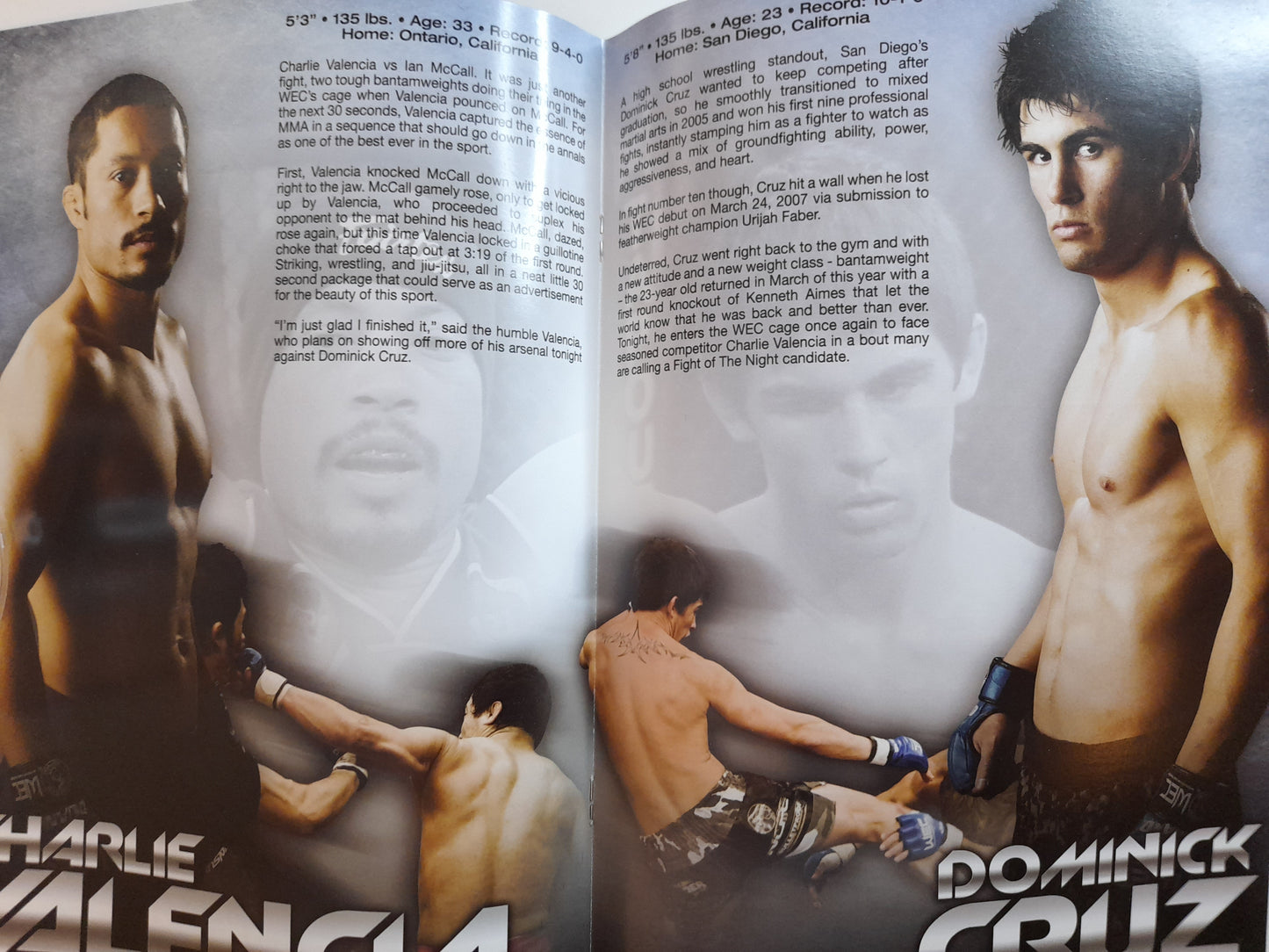 WEC 34 - Faber Vs Pulver - Official Event Program (2008)