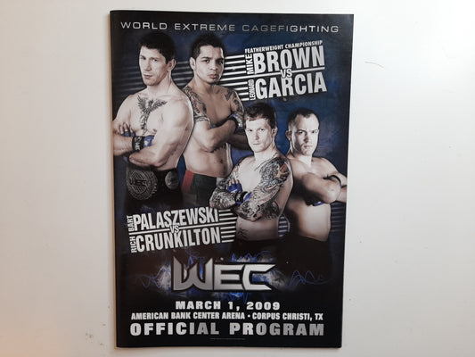 WEC 39 - Brown Vs Garcia - Official Event Program (2009)