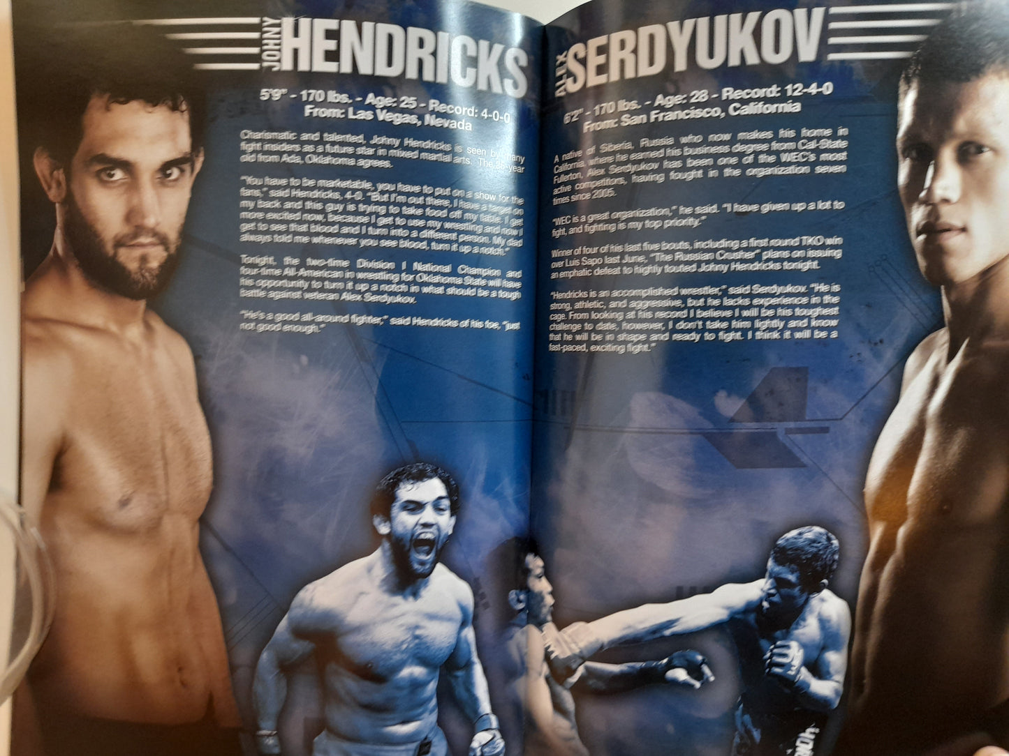 WEC 39 - Brown Vs Garcia - Official Event Program (2009)