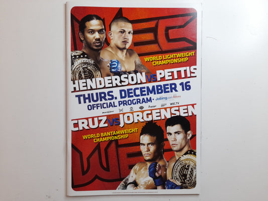 WEC 53 - Henderson Vs Pettis - Official Event Program (2010)