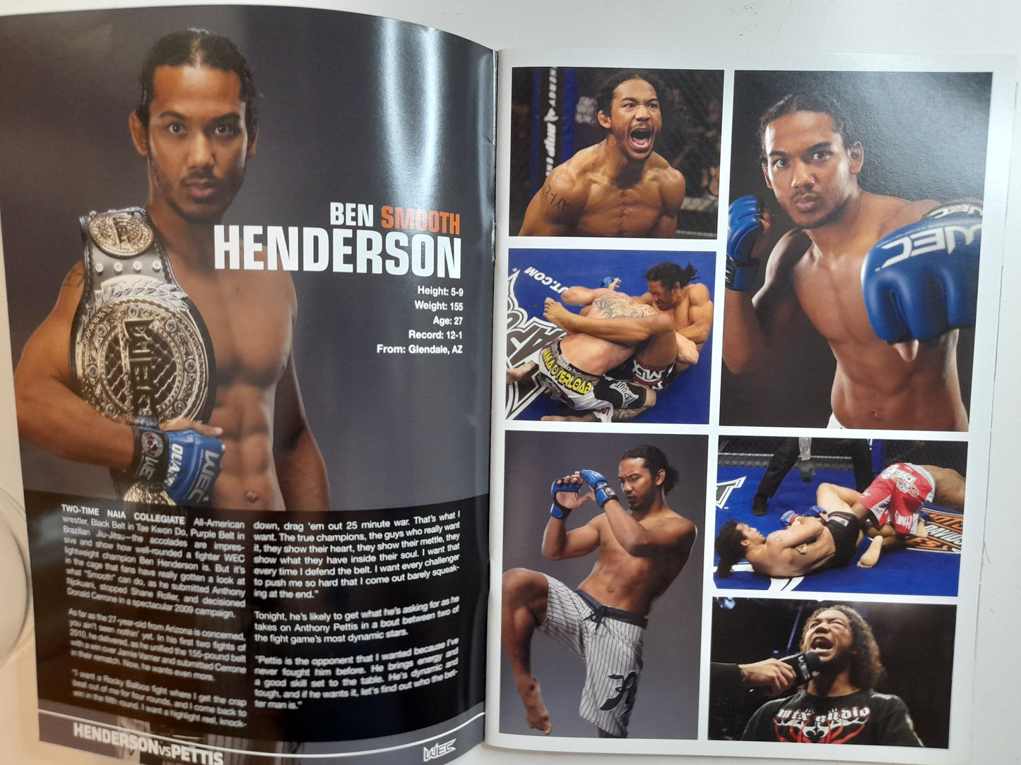 WEC 53 - Henderson Vs Pettis - Official Event Program (2010)