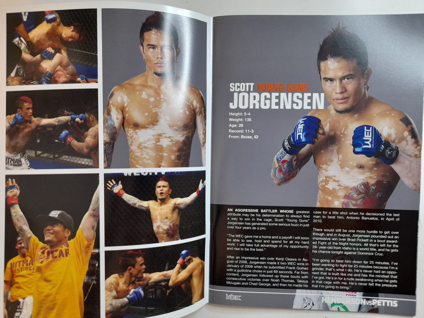 WEC 53 - Henderson Vs Pettis - Official Event Program (2010)