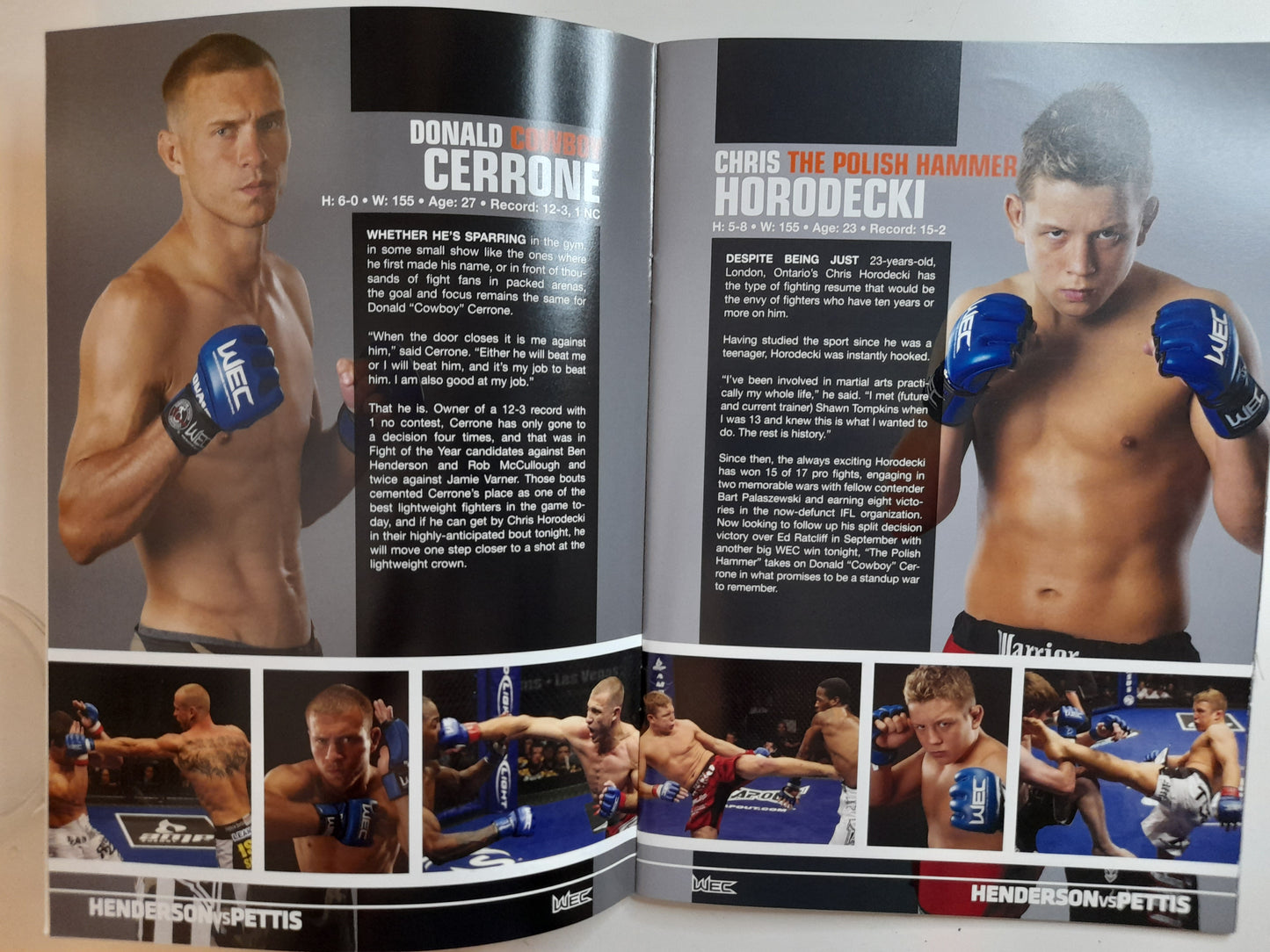 WEC 53 - Henderson Vs Pettis - Official Event Program (2010)