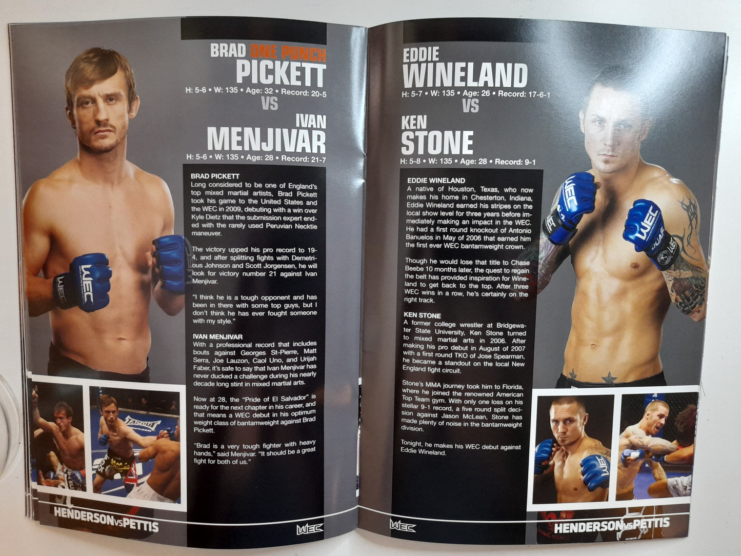 WEC 53 - Henderson Vs Pettis - Official Event Program (2010)