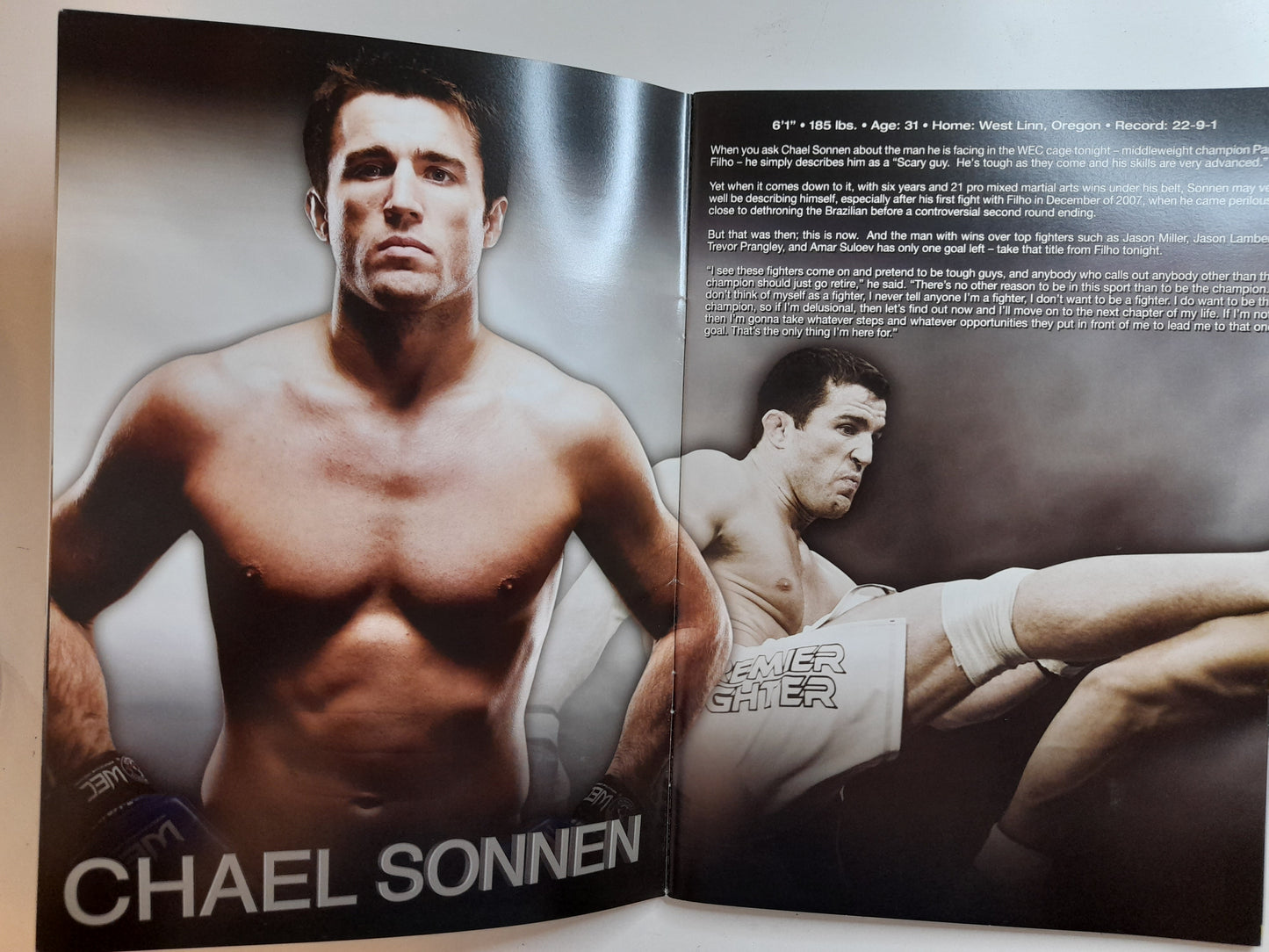 WEC 36 - Faber Vs Brown - Official Event Program (2008)