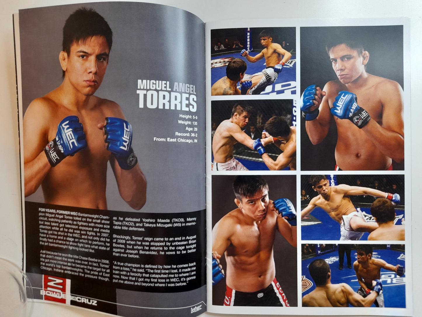 WEC 47 - Bowles Vs Cruz - Official Event Program (2010)