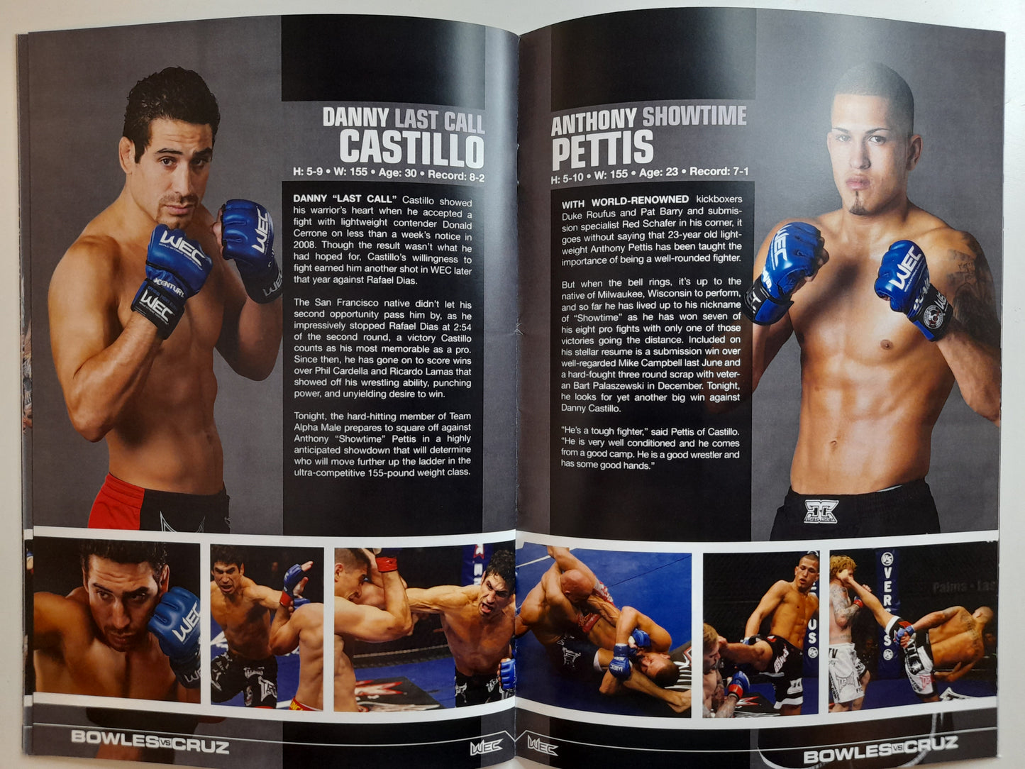 WEC 47 - Bowles Vs Cruz - Official Event Program (2010)
