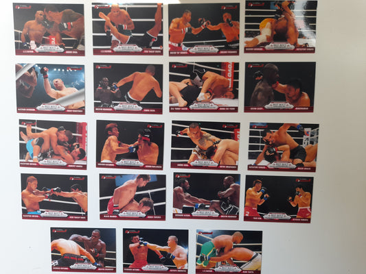 2008 Epoch K-1 Premium Dynamite Trading Cards - "Best Bouts" 19x Card Set