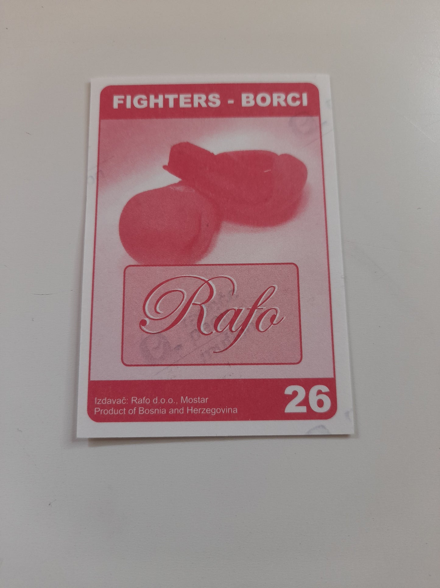 Igor "Ice Cold" Vovchanchyn - Official Sticker/Trading Card - #26 - Rafo Fighters Borci Set (2007)
