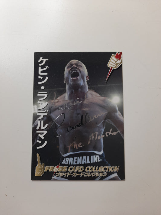 2006 DSE Pride Fighting Championships Trading Card - Silver Autograph - #128s - Kevin Randleman