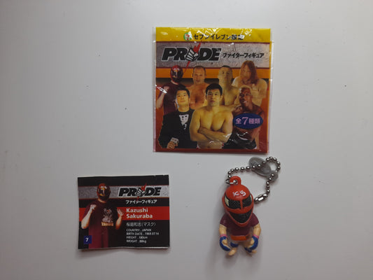 Pride Fighting Championship Mini Figure Keychain - Kazushi Sakuraba (With Mask)