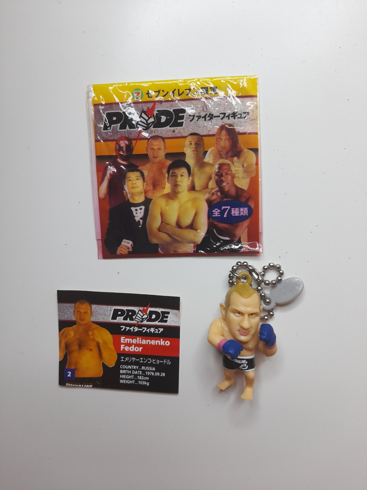 Pride Fighting Championship Mini Figure Keychain - Fedor Emilianenko