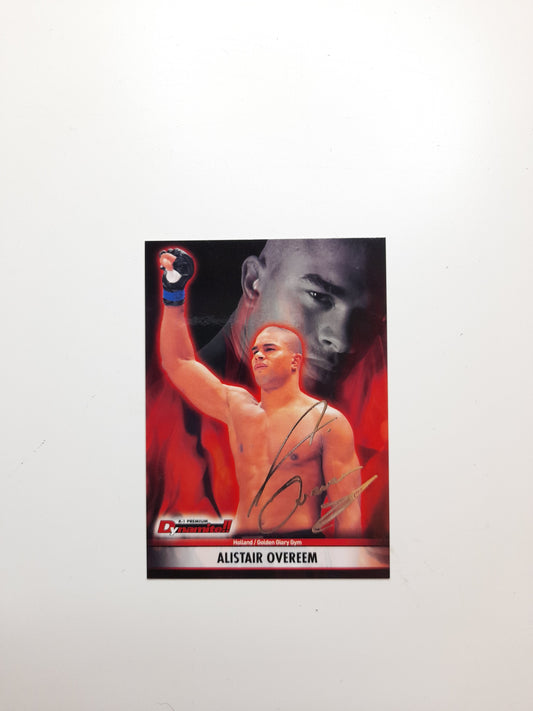 2008 Epoch K-1 Premium Dynamite Trading Card - Silver Inlaid Autograph Card /70 - Alistair Overeem - #01s